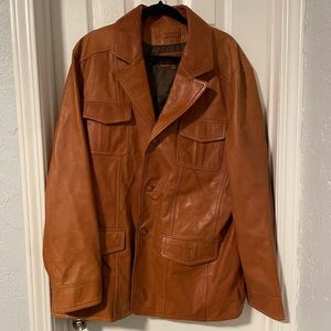 Wilson's Mens Leather Jacket Tan XL